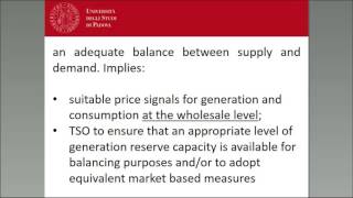 The Electricity Security of Supply in the European Union