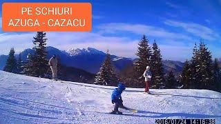 La schi în AZUGA - coborare pe partia Cazacu #schi