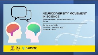 Inclusive Science Series: The Neurodiveristy Movement in Science