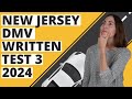 New Jersey DMV Written Test 3 2024 (60 Questions with Explained Answers)