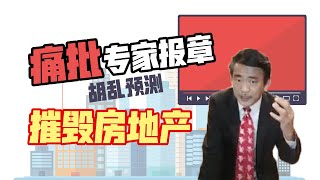 痛批专家报章胡乱预测，摧毁房地产！