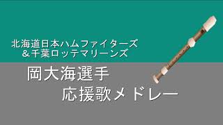 リコーダーで応援歌（岡大海選手 日本ハム~千葉ロッテ）