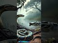 ai nature exploration anaconda vs buaya amazon travel explorer. shorts pythonsnake viralvideo