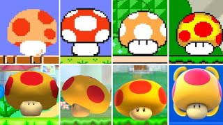 Mega Mushroom in All 2D Super Mario Gamestyles