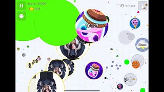 【Agar.io Mobile】DeavLosとペアでLive鯖潰しと1鯖分！