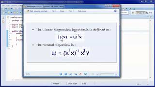 Linear Regression w/ Java & Normal Equation (Prototype Project 01)