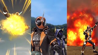 【ガンバライジング】メモリアルフィニッシュ　仮面ライダーゴースト　オレ魂　RT1-040　スキャン演出　必殺技　まとめ「オメガドライブ」