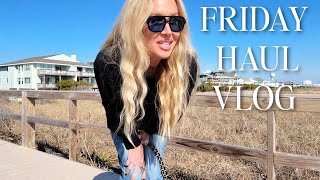 FRIDAY HAUL | J Crew \u0026 FRAME Denim | Vlog Style Try On