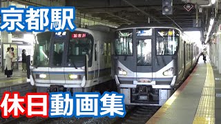 【新快速がバンバン発着！】JR京都線 京都駅 休日午前の発着集【新快速大阪行き・EF510カシオペア釜！】