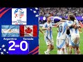 Argentina vs Canada 2-0 highlights | copa america football highlights #football #highlights #sports