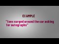 what does autograph means meanings and definitions with example in english