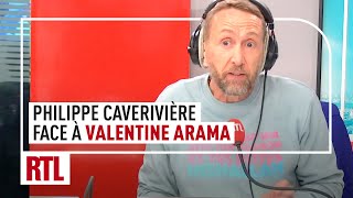 Philippe Caverivière face à la journaliste Valentine Arama