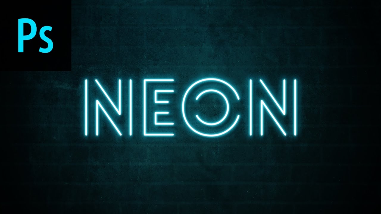 Neon Text Effect Photoshop Tutorial Photoshop Trend Neon Text Effect Photoshop Tutorial Photoshop Trend
