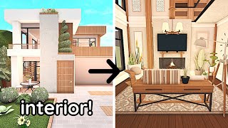 *Part 2* Cheap Modern Bloxburg House: Interior Build!