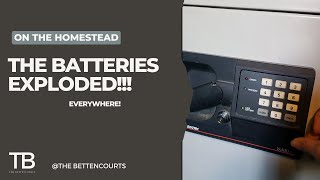 How To Open And Repair A Sentry Safe When The Batteries Explode