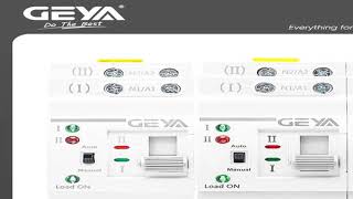 GEYA G2R Din Rail 2P 4P ATS Dual Power Automatic Transfer Switch Electrical Sele