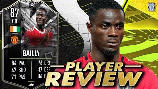 87 SHOWDOWN BAILLY PLAYER REVIEW! SBC PLAYER FIFA 22 ULTIMATE TEAM