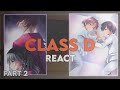 Class D React to Ayanokoji | Part 2 | Classroom of The Elite