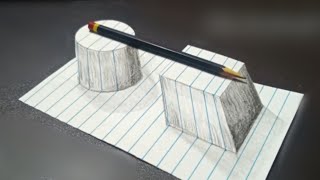 3d illusion drawing easy step by step | @SK_ArtsCrafts