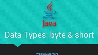 9. Data Types: byte and short