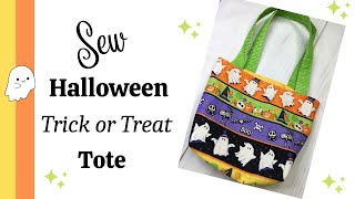 How to Sew a Trick or Treat Bag in Less than an Hour- Fabric Measurements in Description Box