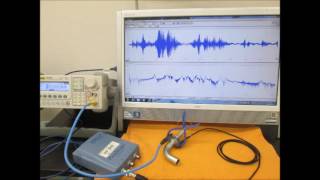 超音波を利用した表面検査実験　Ultrasonic experiment