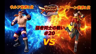 【VFes.VF5us】ウルフ世界1位vsアイリーン世界1位対戦動画！よろけ回復間に合わないと結構減るんだな・・・【#20】