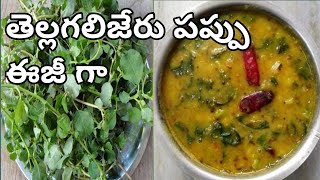 తెల్లగలిజేరు ఆకు కూర పప్పు చాలా రుచి and health benefits చాలా ఎక్కువ ఉంటాయి