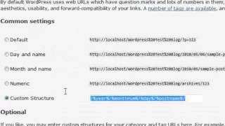 20. Permalink settings in Wordpress - Tutorial 20