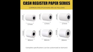 Wholesale 2 1/4×50 thermal paper roll pos machine paper supplier