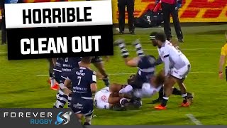WWE in rugby! | Werner Kok with a HORROR clean out