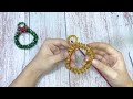 【簡単】キラキラモール✨クリスマスリースの作り方🎅【全部100均🌲】diy how to make a christmas wreath from chenille wire.