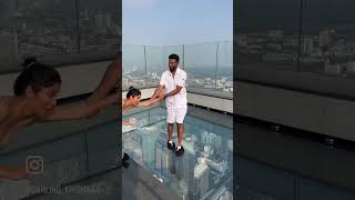 Darling Krishna and Milana Nagraj on top of 76th floor in Bangkok