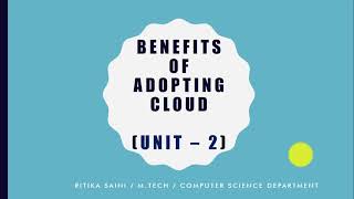 Benefits of Adopting the Cloud in your Business ~xRay Pixy