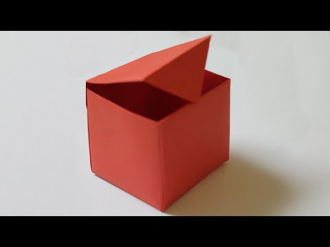 How to make a paper box that opens and closes How to make a paper box that opens and closes