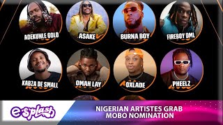 FULL LIST: Nigerian Artists Dominate MOBO Awards Nominations