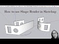 How to use Shape Bender in Sketchup || Master your SketchUp #sketchup