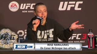 Rose Namajunas describes Conor McGregor bus attack incident