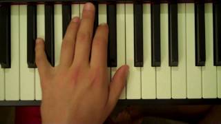 How To Play a G Major Seventh Chord on Piano (Left Hand)