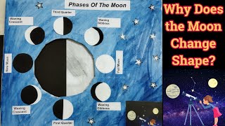 Moon Phases science working project model for school exhibition || Moon Phases Activity DIY