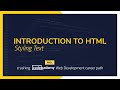 Crushing Codecademy PRO WEB DEVELOPMENT career path Challenge - Styling Text