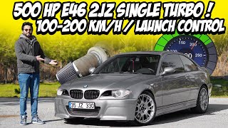 500 HP BMW E46 2JZ ile Gazladık / Modifiyeli / Launch Control / Efsane Egzoz Ses