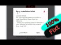 sorry installation failed. upgrade needed. (version 1703 or later) (error code:195)adobe animate cc