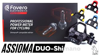 Favero Assioma DUO-Shi Power Meter: Shimano SPD-SL Road Pedal Compatible