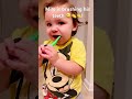 Toddler is learning to brush his teeth 😊💕! #cute #cutebaby #grandmababy