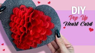 HEART CARD | Pop Up Card Heart | ValentinesDay Gift Ideas #shorts