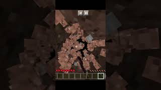 Cavando até a bedrock no minecraft #shorts