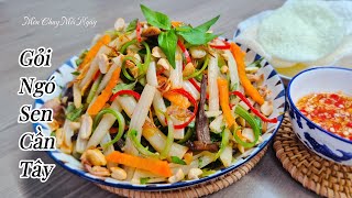 GỎI NGÓ SEN CẦN TÂY - Khai Vị Tiệc Chay - Sang, Ngon, Đẹp| Món Chay Mỗi Ngày| Vegetarian