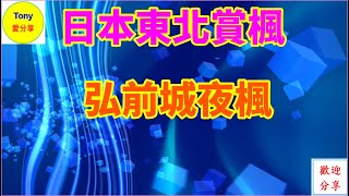 日本青森縣 弘前市 弘前城賞夜楓