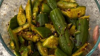 WHACK that cucumber! 🥒 Easy tasty Chinese smashed cucumber salad recipe | FullHappyBelly